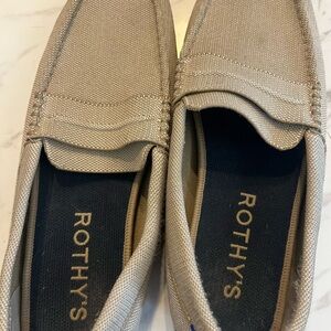 Rothy's Men's Beige Slip-On Loafers